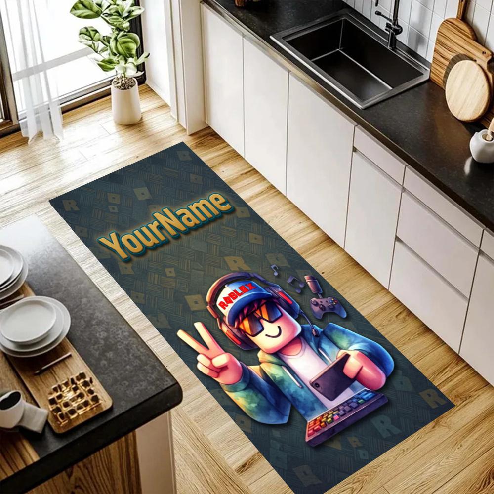 Roblox Customize Your Name Kitchen Rug Runner Rug Laundry Mat Hallway Entryway The Best Gift Choice