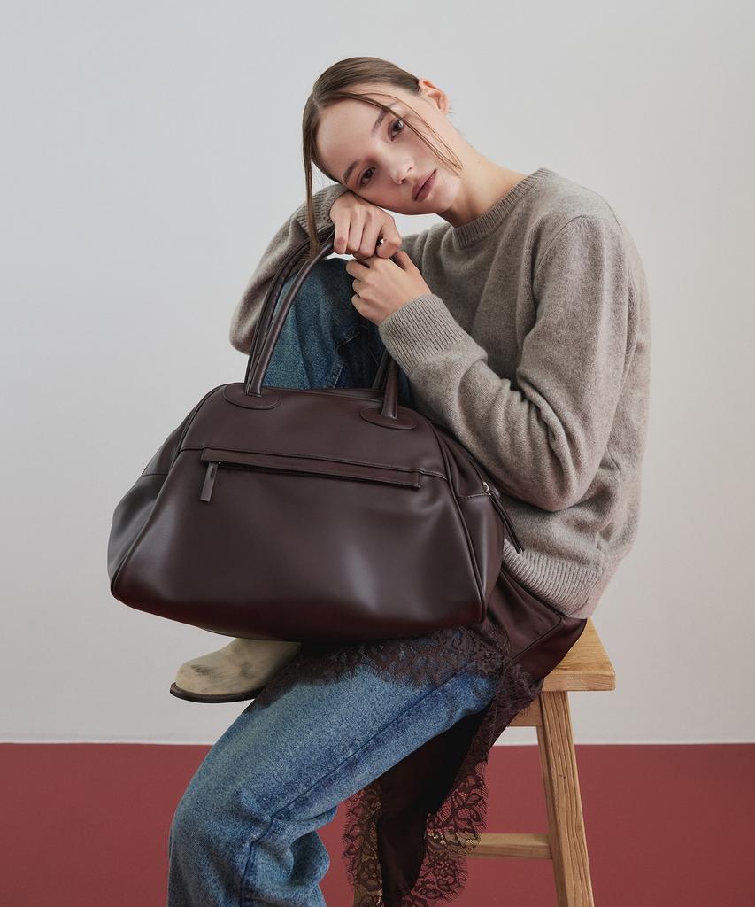 Christine Project Two Zipper Bag Original(Cacao)
