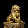 1pair Attracting Wealth Copper Lion Ornaments Home Living Room Bedroom Office Decoration
