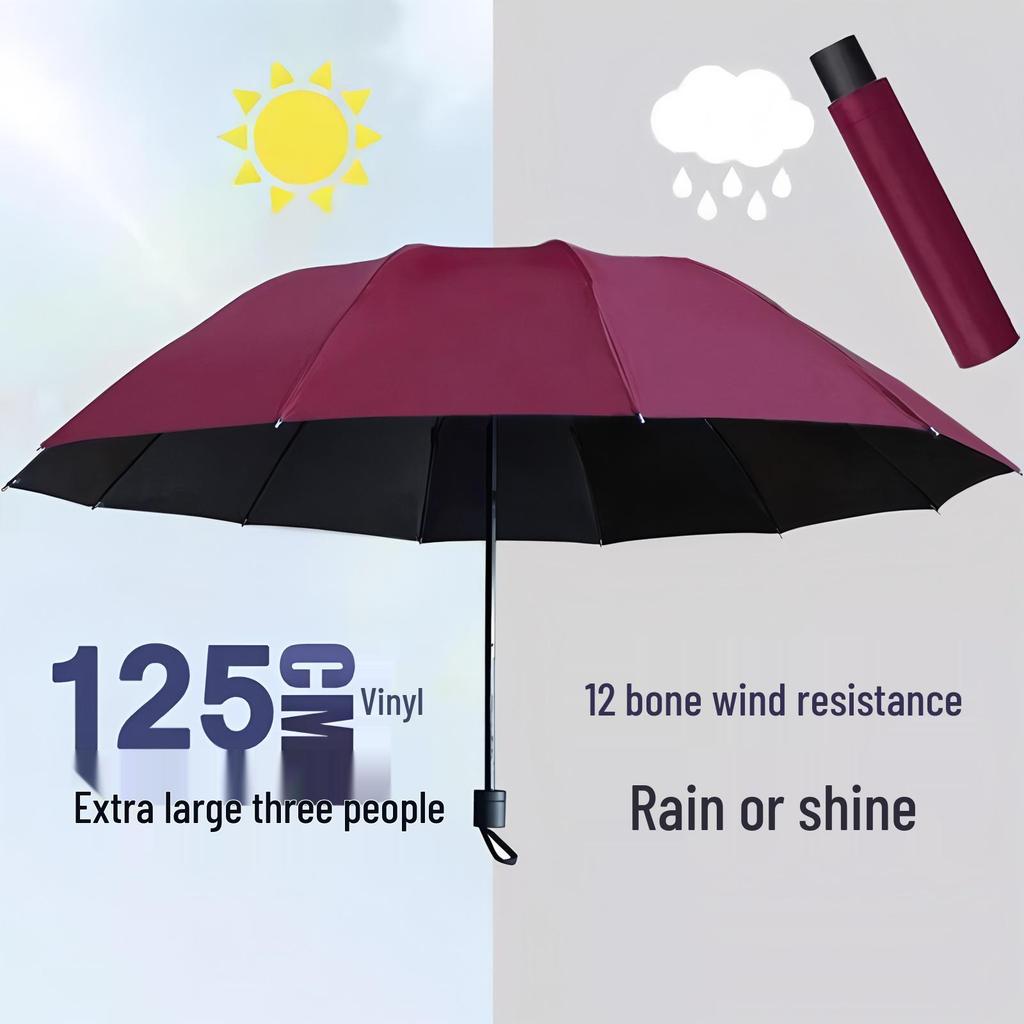 Dual-Use Anti-Storm UV-Proof Student Umbrella