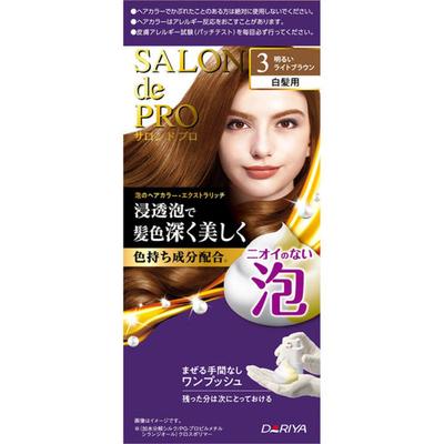Salon De Pro Salon De Pro Bubble Haarfarbe Extra Rich für graues Haar 3 Helles Hellbraun 1