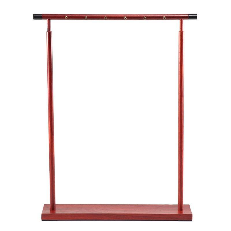 Chinese Style Solid Wood Wall-Mounted Brush and Pen Holder Display Stand - Four Treasures of the Study Ornaments
