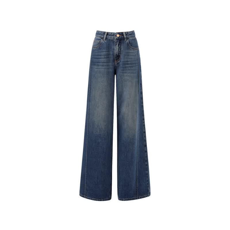 Women's Retro High-Waist Wide-Leg Jeans