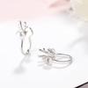 Korean Mori Style Non-Pierced Pearl Reindeer Antler Ear Clips - Christmas Gift Earrings