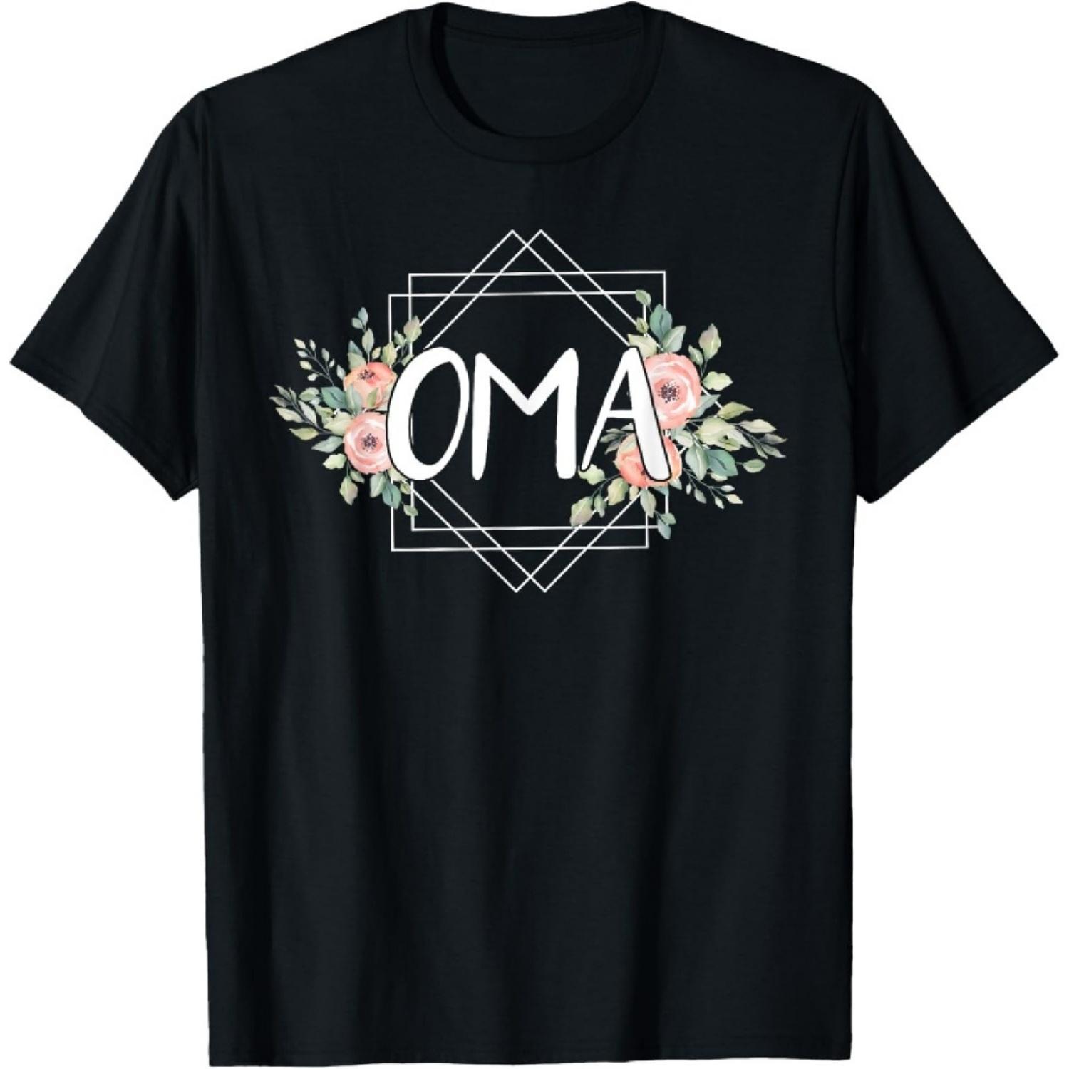 

Gift For Oma Flower Style T-Shirt XXXXXL чёрный