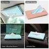 Simple PU Leather Car Tissue Box Car Sun Visor Hanging Tissue Box Holder Dashboard Armrest Storage Organizer Auto Interior