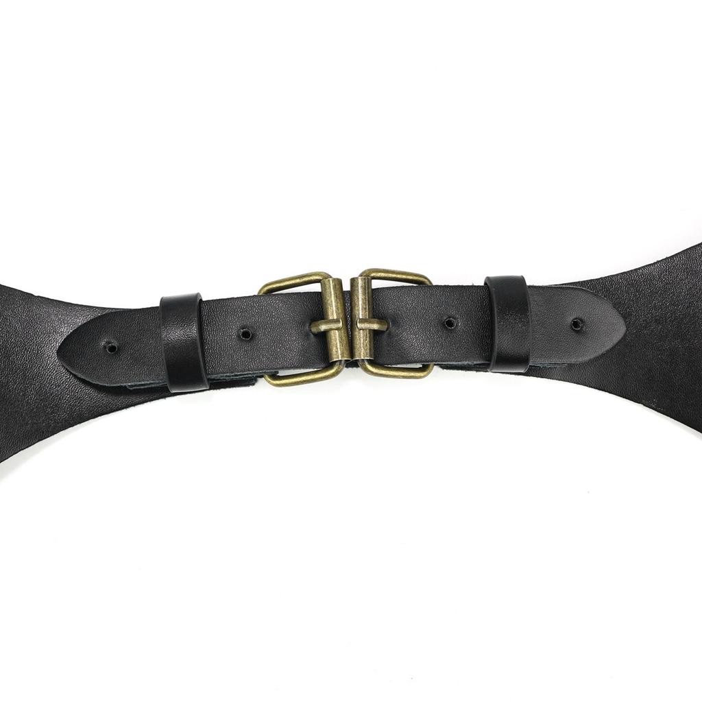 Men'S Leather Bondage Strap Decorative Belt Chest Strap British Casual Suspender Strap Shoulder Strap