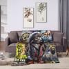 I-Irons M-Maidens Flannel Blanket Winter  Warm Bedding Throws for Girls Boys Couch Chair Aesthetic Bedspread Sofa Bed Cover