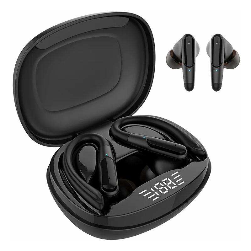 

BE1043 Noise Reduction Bluetooth-compatible Earphone Wireless Music Headset with Detachable Earhook A