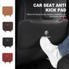 2pcs Leather Car Seat Anti Kick Pad Seat Back Protector Mats For Giulia 147 Mito 156 159 166 GT Stelvio Brera Volante