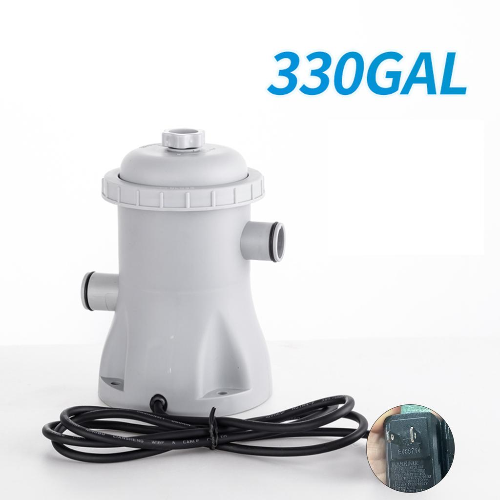 ABS Swimming Pool Filtration Pump 330GPH High Efficiency Low Energy Filter Pump Set Easy Installation for Home Pools