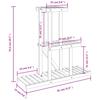 Flower Stand 81 x 25 x 75.5 cm Solid Pine Wood