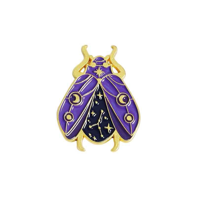 Floral Insects Enamel Pins Custom Nature Moth Cicada Scorpion Brooches Lapel Badges Funny Jewelry Gift for Kids Friends