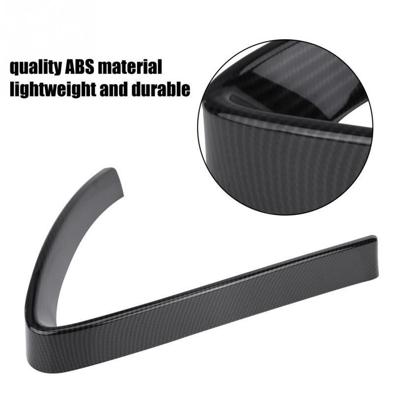 For Alfa Romeo Stelvio 2017-2018 Car Styling Carbon Fiber Car Front Grill Protective Frame Cover Trim