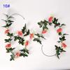 24m Silk Long Rose Fake Flower Ivy Vine Leaf Garland Wedding Party Home Decor