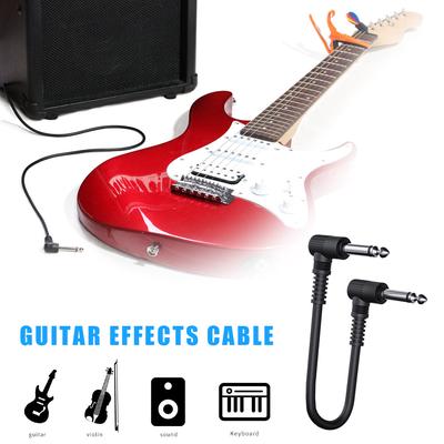 1-10pcs Guitar Effect Pedal Flat Cable Patch Cables 15cm Length with 1/4 Inch Right Angle Connectors Patch Cable Kit Musical Ins