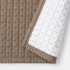 MUJI Washed Cotton Quilted Rug Brown JFAF2A4S