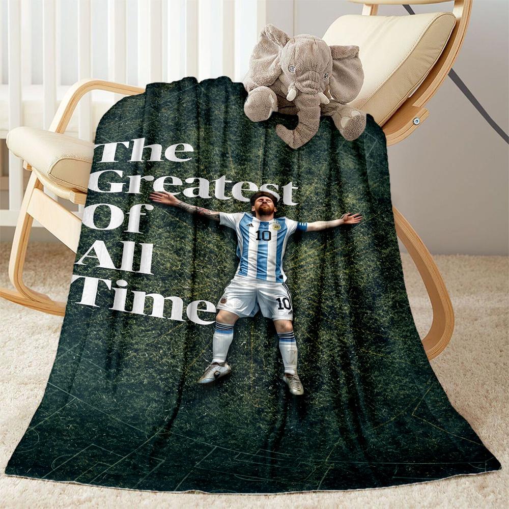 Messi 185 Blanket Ultra-Soft Great for Office Sofa Office Chair for All Seasons Stylish Decor Best Holiday Gift for Friends Family