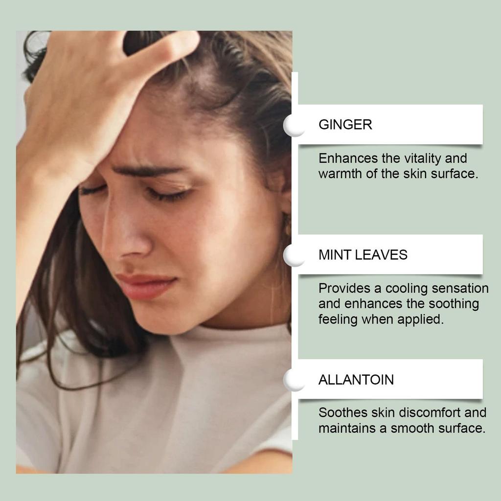 South Moon West Ice Refreshing Roll-On, Mint + Glycerin Dual-Action Formula 30-Second Rapid Motion Sickness Relief