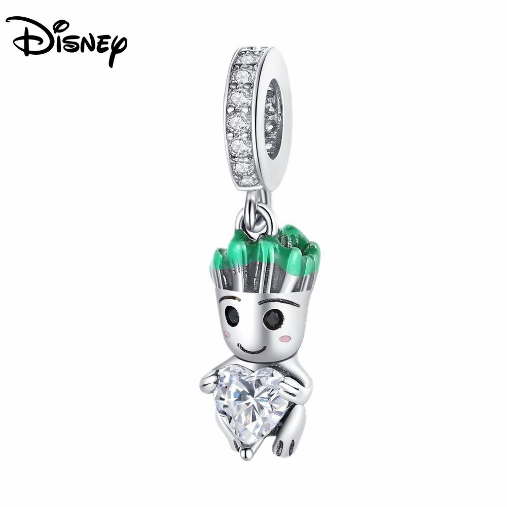 Disney 925 Silver Red Spider Ratatouille Charms Bead Earrings Bracelet Fit Original Bracelets DIY Birthday Jewelry Gift