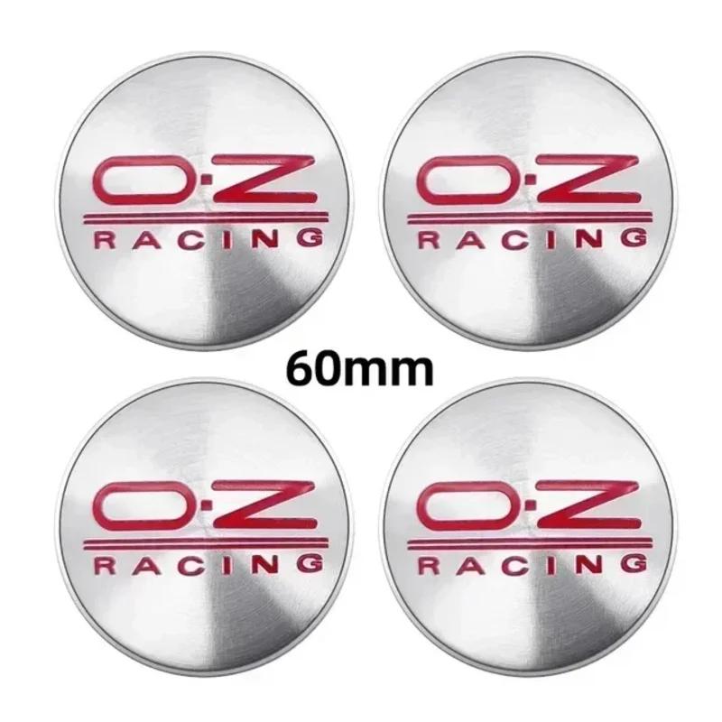 4pcs Car Wheel Hub Center Caps 56mm 60mm 65mm 68mm For Rim Cover Auto OZ Logo Badge Emblem Exterior Styling Accessories