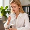 Modern Drinking Glasses Bottle Glassware With Lid And Straws Transparent Beverage Cup For Coffee Tea Milk Juice Desk Kitchen
