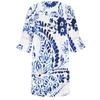 Fashion Women's V-neck Printed Lace Patchwork Bohemian Casual Resort Dress