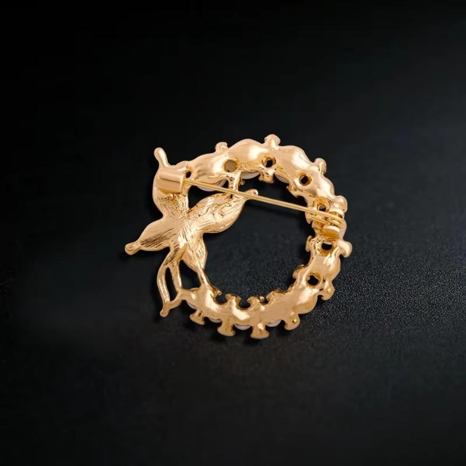 1 Pcs Fashion Pearl and Rhinestone Brooches for Women Baroque Trendy Butterfly Pins Clothes Accessories Wedding Gifts