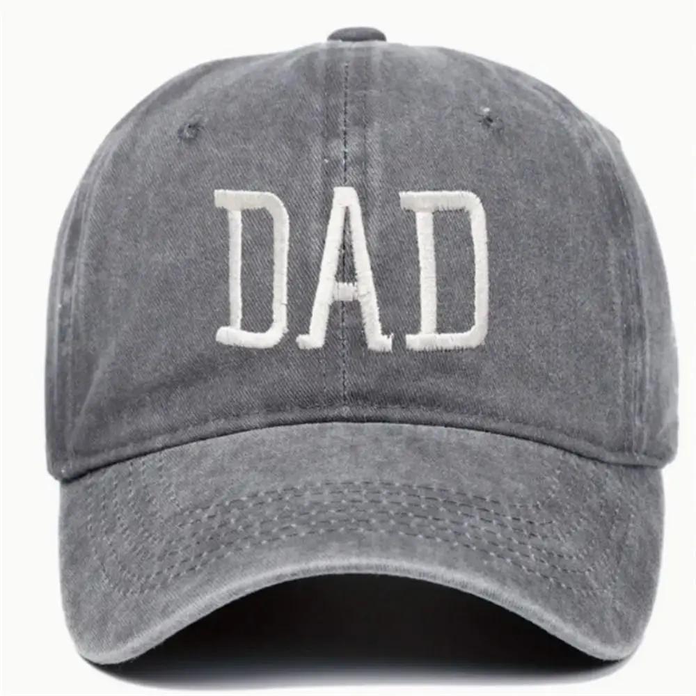 Outdoor Sports Visors DAD MOM Embroidery Baseball Caps Vintage Adjustable Distressed Faded Cap Hiphop Baseball Hats
