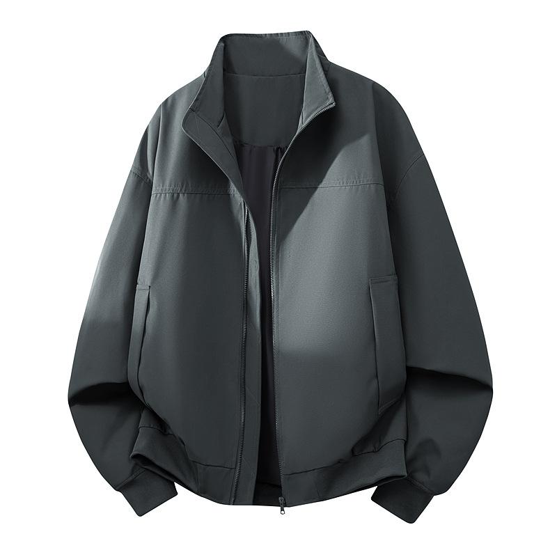 

Весенне-осенняя американская куртка в том же стиле, ветрозащитная, с бейсбольным воротником, парная, свободного кроя 3XL чёрный