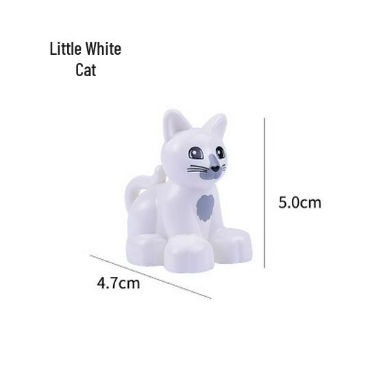 Gegele Lego-Compatible Building Blocks: Large Particles & Small Animal Accessories - Ocean, Zoo, Dinosaur Educational Toys