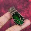 Green fire labradorite pendant copper wire wrapped pendant handmade designer pendant gemstone copper jewelry gifts for him wire wrap jewelry