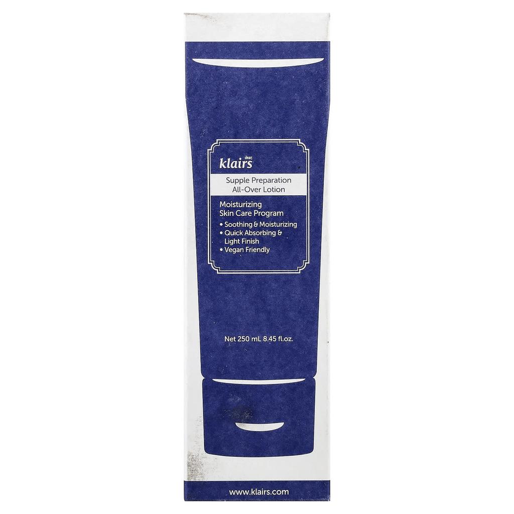 Klairs, Supple Preparation All Over Lotion, 250Ml(8.45Oz)