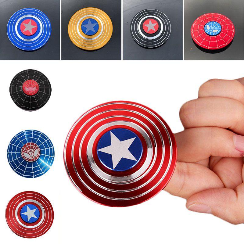 Captain Spinner American Fingertip Gyro Shield Alloy Toys Decompression