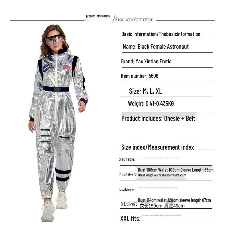 Astronaut Piloot Halloween Kostuum: Ruimtepak Rollenspel Outfit voor Kinderen en Volwassenen