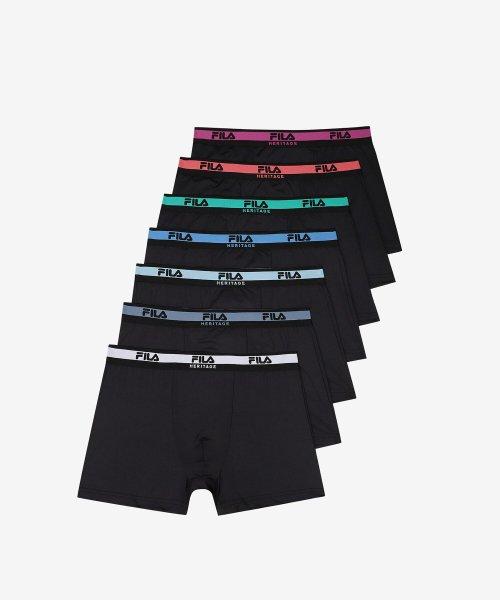 [FILA] Еженедельные плавки, 7 шт. FI4DRG1106MBLK [Доставка из Кореи] 100% Оригинал Black - 095