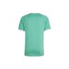 Adidas Striped Logo Print Crew Neck T-Shirt Men Tops Green HE9549