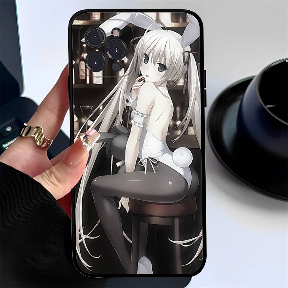Yosuga No Sora Cartoon Phone Case Silicone Soft For Iphone 16 15 14 13 12 11 Pro Mini XS MAX Plus X Cover