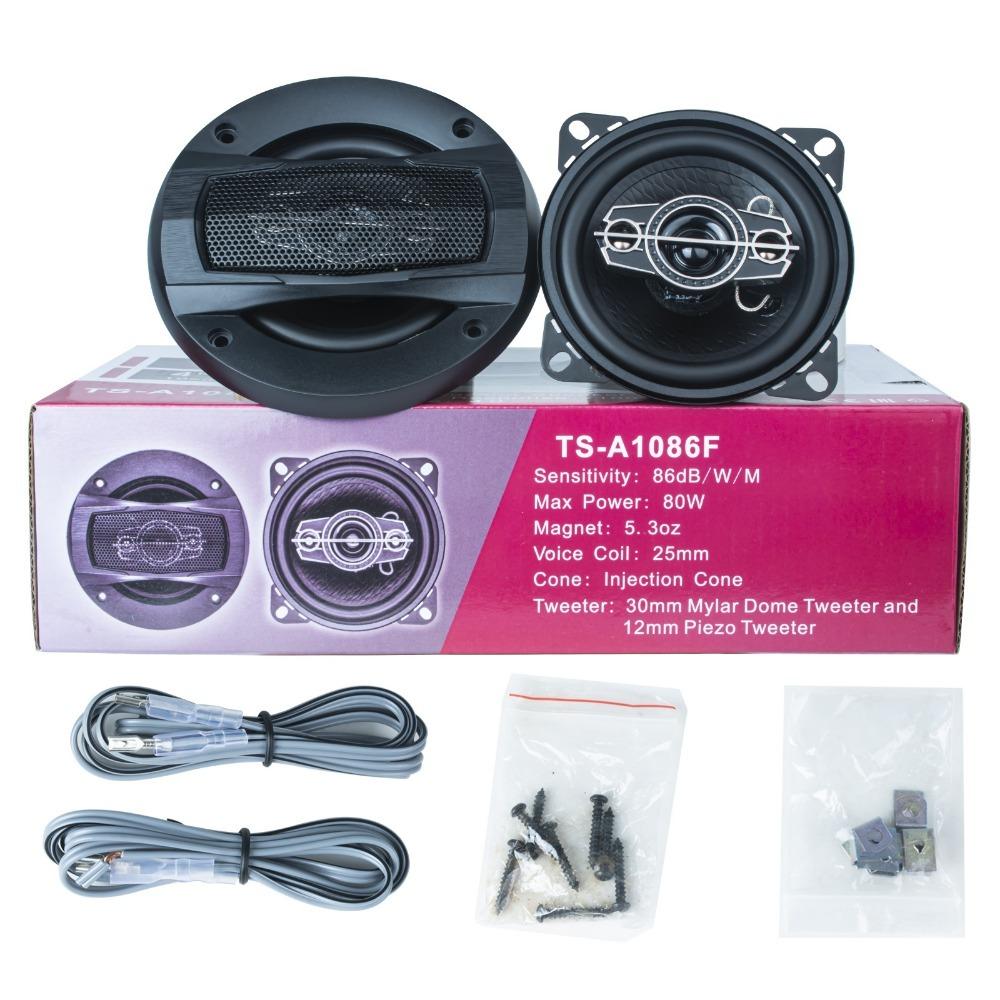 2 Stücke 4 Zoll 160W (2 x 80 W) 4-Wege-Auto-HiFi-Koaxiallautsprecher Autotür Auto Audio Musik Stereo Vollständige Palette Frequenz Lautsprecher