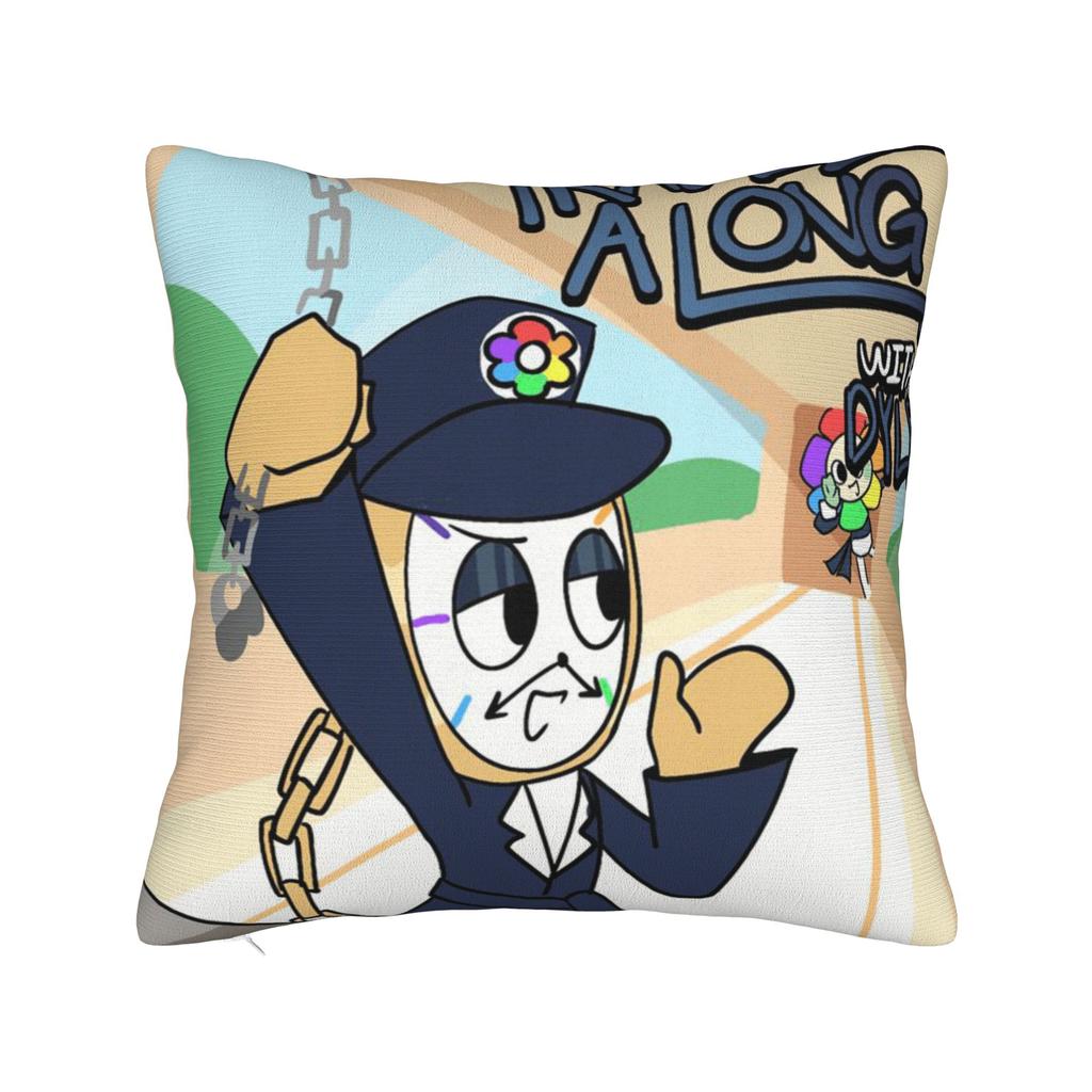 Dandy's World Pillow Cover Game Comfy Cushion Cover Novelty Pillow Case For Couch Sofa Bedroom