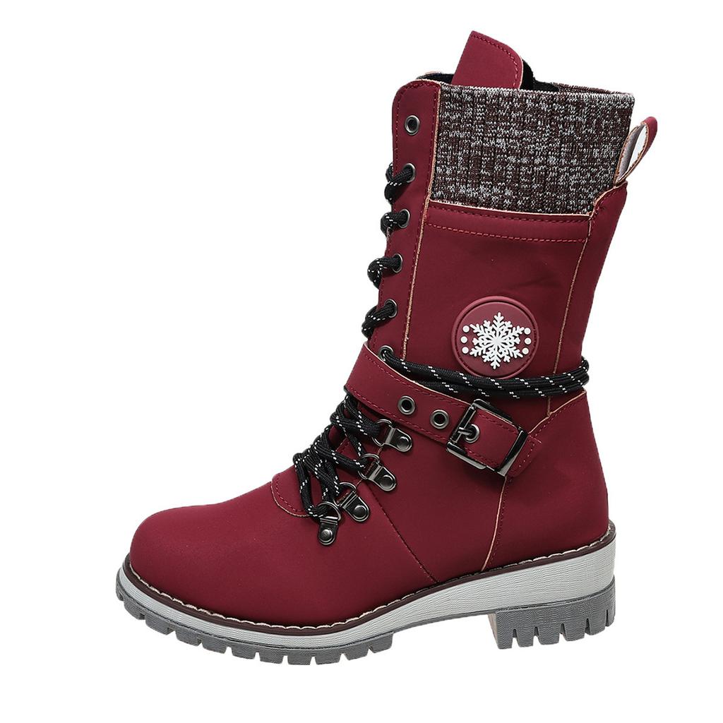 Anti-slip Shoes - New Casual Mid-calf Women's Boots with Round Toes