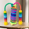 Skipping Rope, Kid Jump Rope for Children Wood Handle Woven Cotton Jumpings Rope