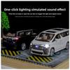 Alloy Car Model Toyota Vellfire Mpv With Sound Light For Kids Playroom