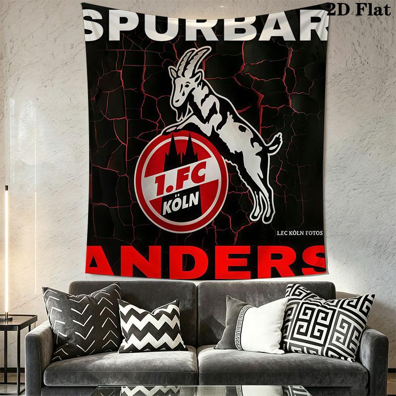 1. FC Köln Wall Hanging Printed Fabric Blanket Decorative Tapestries for Bedroom Living Room Home Decor