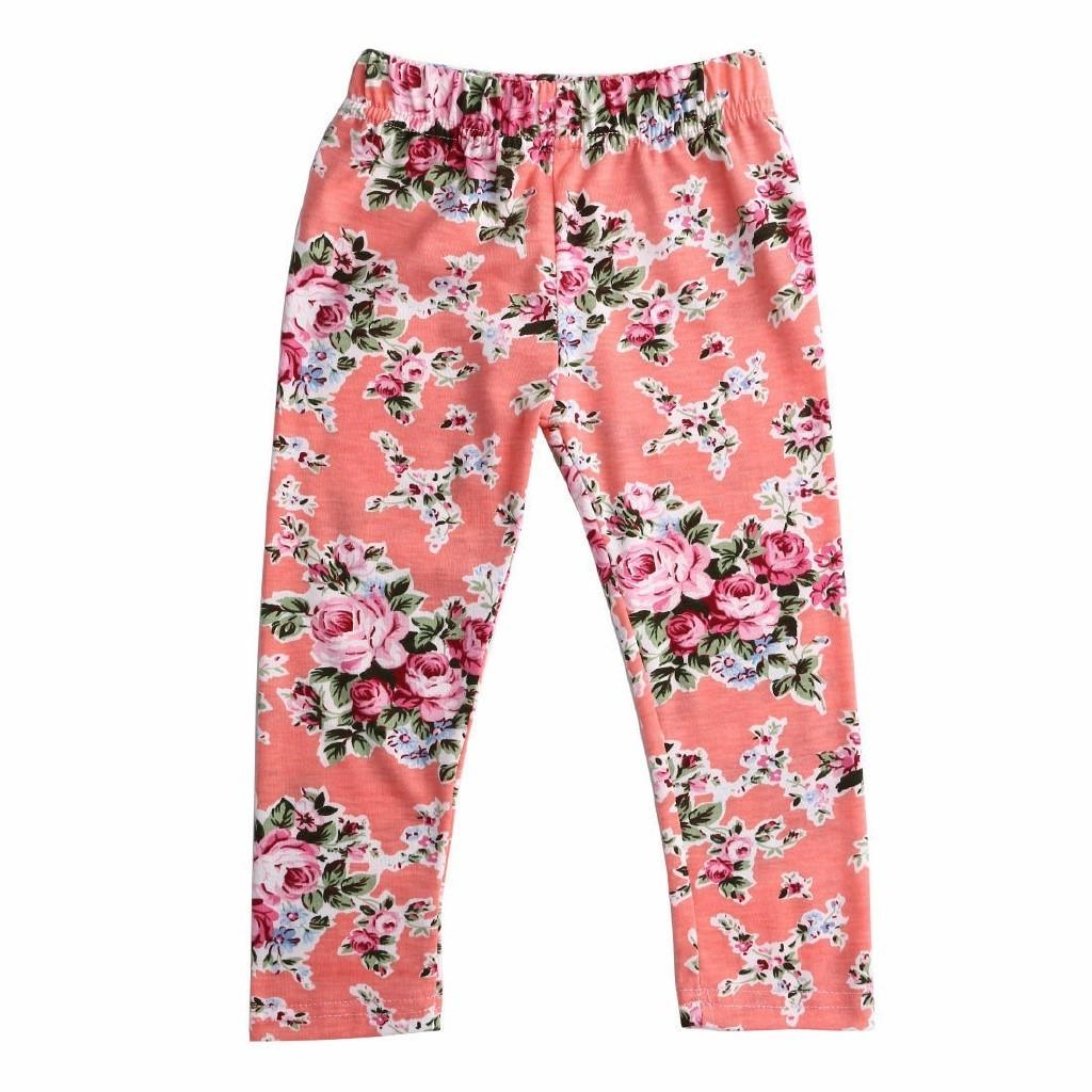 Adorable Toddler Girls Kids Floral Tops Pants Trousers Headband 3pcs Outfits Set Clothes