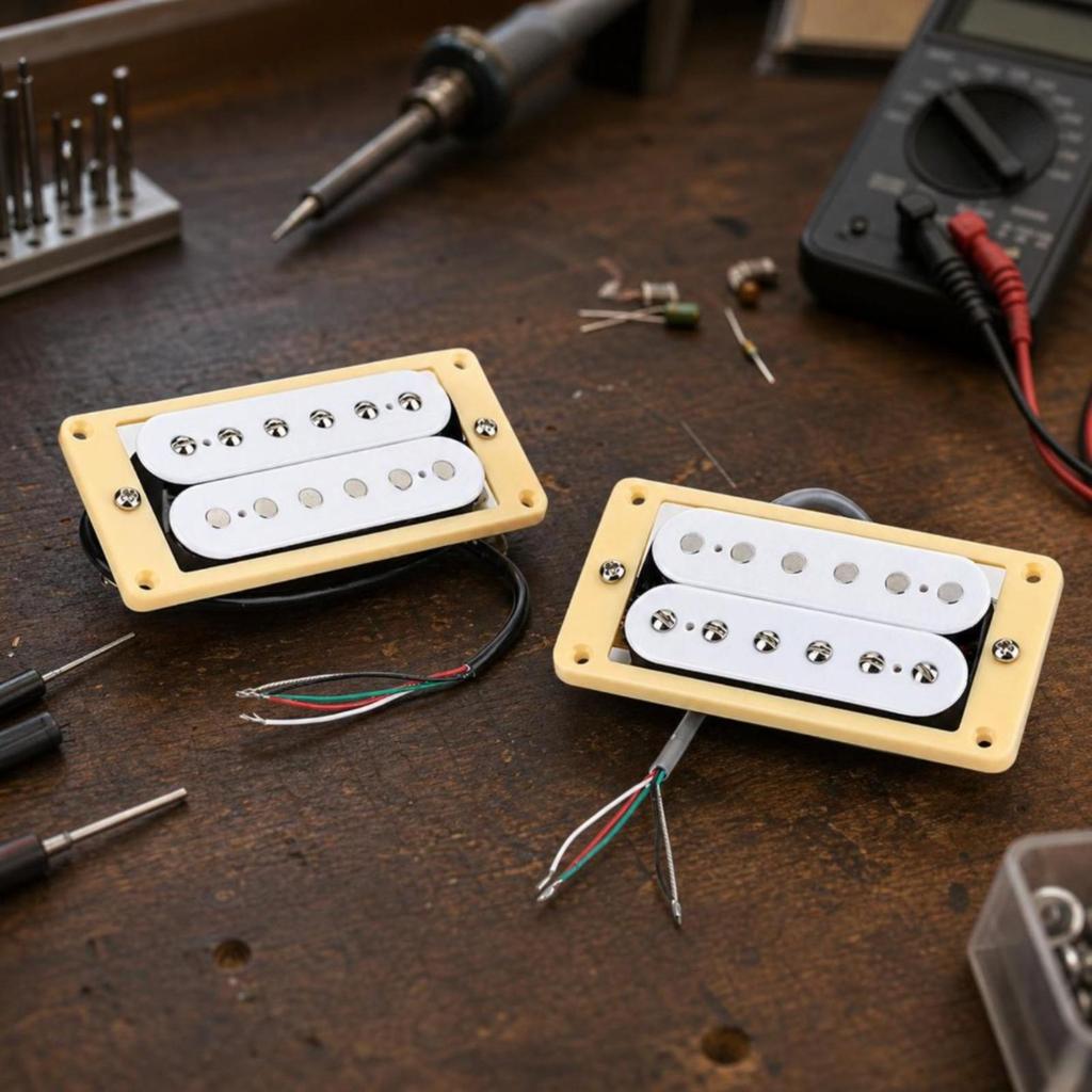 Electric Guitar Pickups Glossy Humbuckers Wired for Luthier