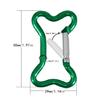 5Pcs Bone Shape Carabiner Clip Aluminum Alloy Hanging Carabiner Hook Spring Snap Hook Clip Outdoor Hiking Accessories