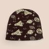 1pc Rocket Planet Jacquard Beanies Hat,Winter Warm Hip Hop Personal Warm Head Cap,Suitable for Winter Outdoor,climbing Skiing