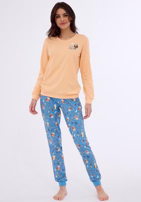 Cornette 467/373 Owls Pajamas Length/size S-2XL Women's Cornette