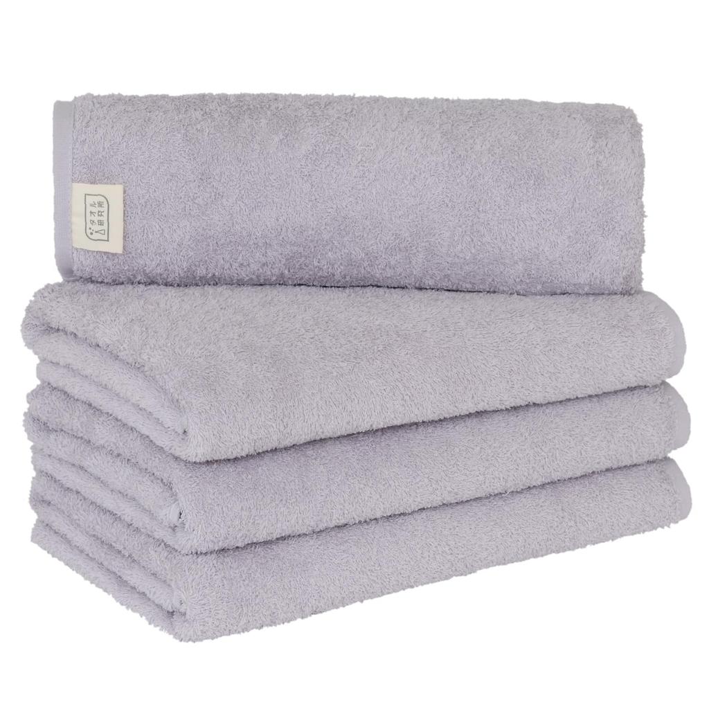 Towel Laboratory Reason for Bath Set of Easy to JapanTechnology [The Lightness] #006 Towels, Lavender/Light Wisteria, 4, Quick-Drying, Thin, Wring,